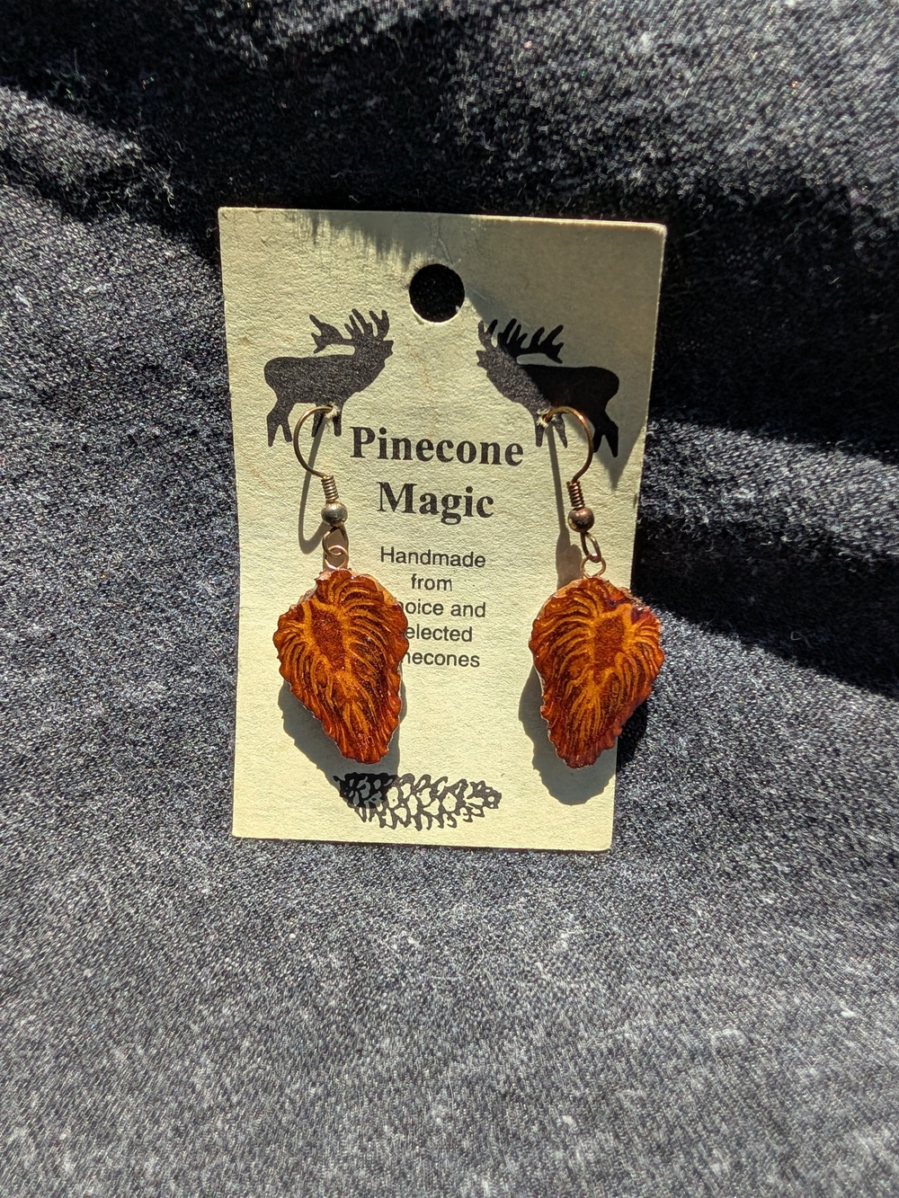 Brown Leaf Drop Earrings